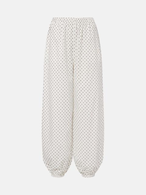 POSSE Evie polka-dot balloon pants