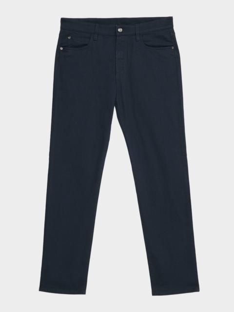 Loro Piana Men's Quarona Slim Five-Pocket Trousers