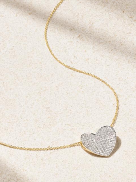 STONE AND STRAND All My Love 10-karat Gold And Silver-tone Diamond Necklace