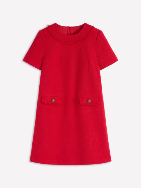 BODEN Evita Cotton Shift Dress-Poppy Red