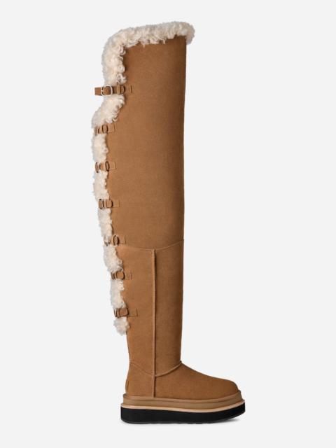UGG ® Women's ® sacai Thigh High Boot Suede Classic Boots in Chestnut