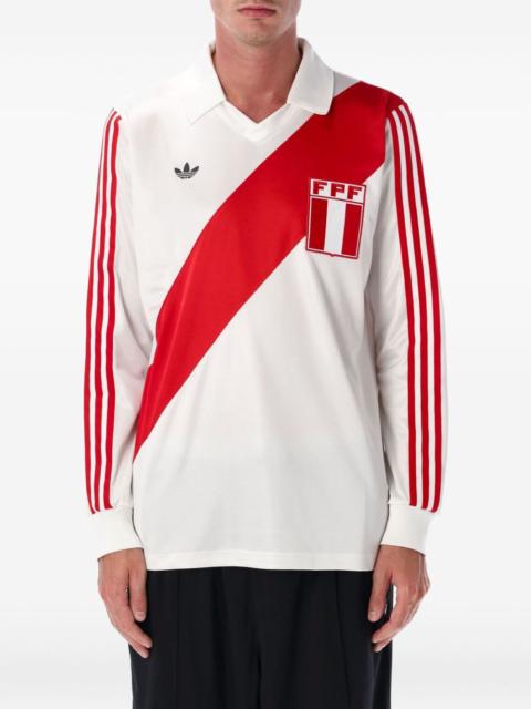 adidas diagonal-stripe long-sleeve T-shirt