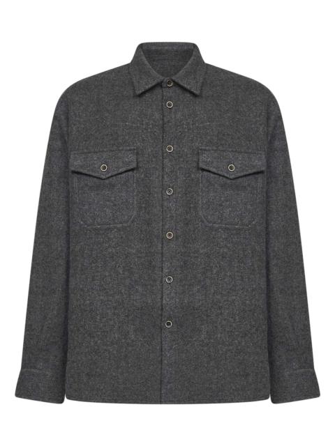 UMA WANG Grey virgin wool Tavis overshirt