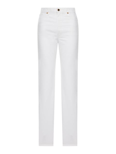 KHAITE DANIELLE WHITE COTTON JEANS
