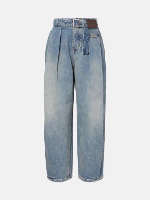 Loewe Pleated wide-leg jeans