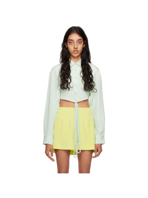 CHRISTOPHER ESBER Blue Cropped Shirt