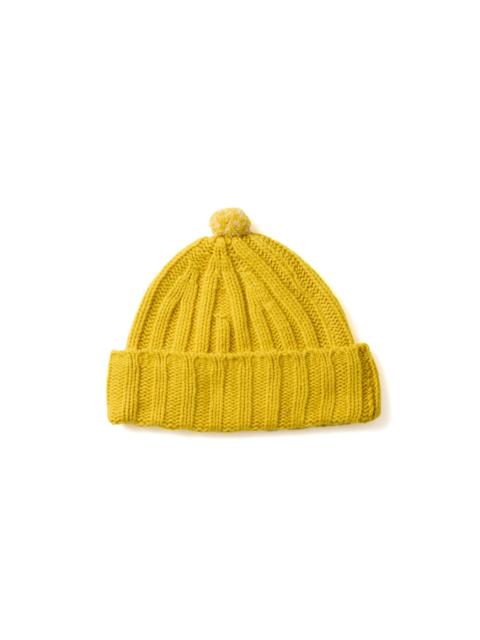ROTOTO® Merino Cashmere Chunky Pom Beanie - Yellow