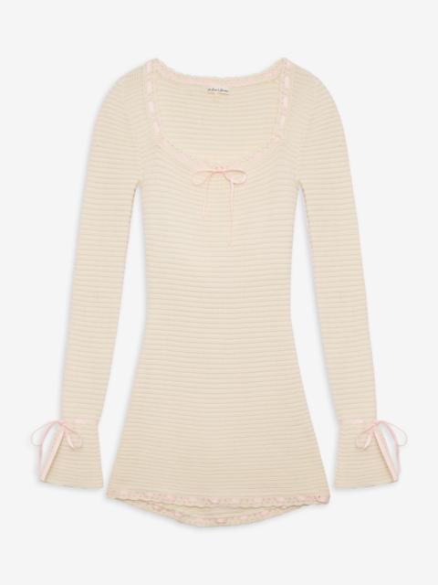 For Love & Lemons Olina Crochet Mini Dress