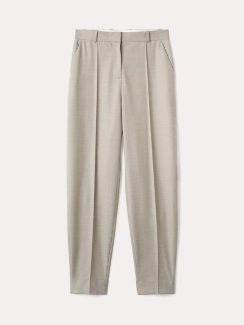 Totême Sewn pleat wool trousers beige