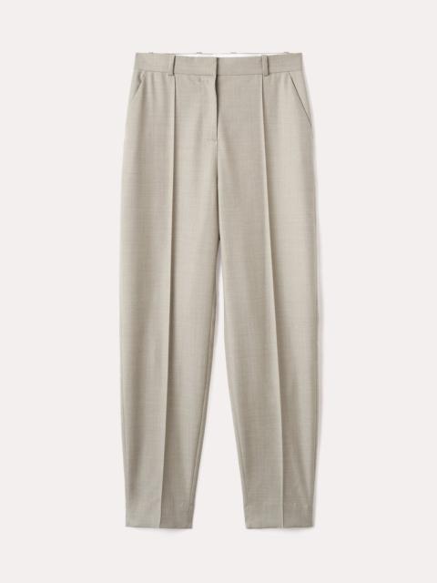 Totême Sewn pleat wool trousers beige