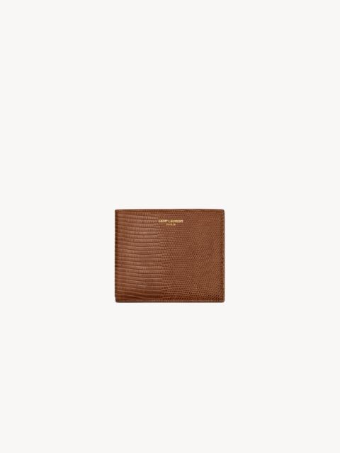 SAINT LAURENT SAINT LAURENT PARIS EAST/WEST WALLET IN LIZARD