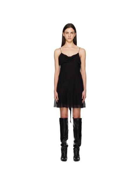 Acne Studios Black Silk Minidress