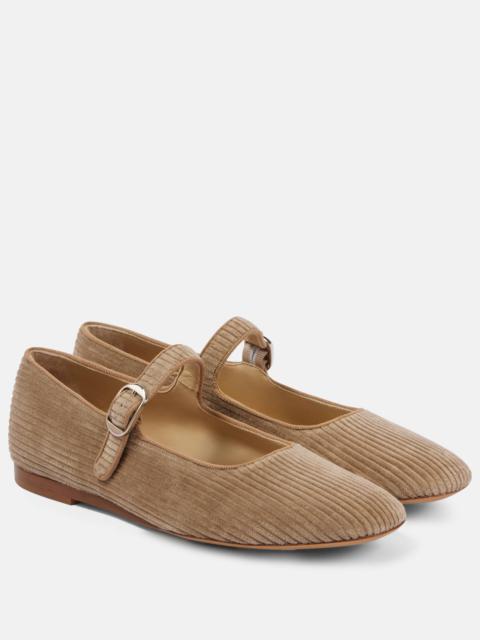LE MONDE BÉRYL Corduroy Mary Jane flats