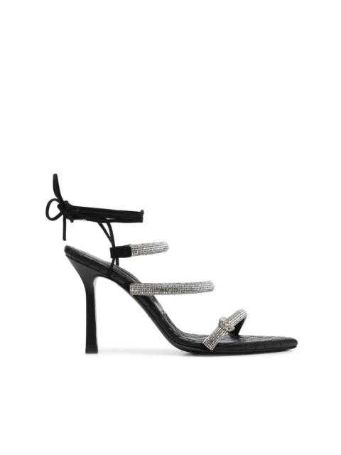 crystal-embellished 105mm strappy sandals