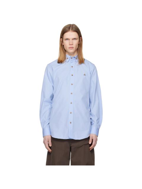 Vivienne Westwood Blue Two Button Krall Shirt
