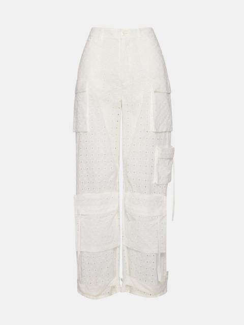 STEVE MADDEN DUO PANT WHITE EYELET