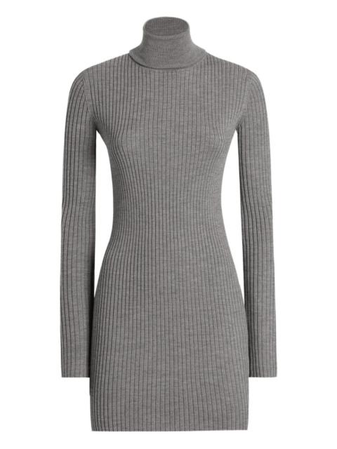 Dolce & Gabbana ribbed turtleneck mini dress