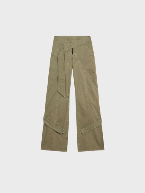 Blumarine WIDE LEG COTTON BULL PANTS