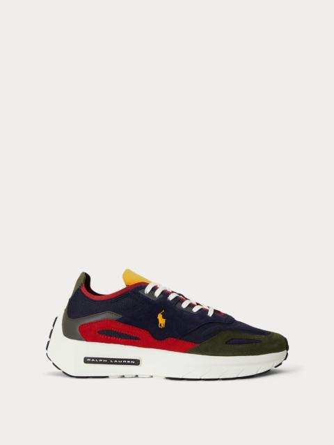 Polo Ralph Lauren Boerum Suede-Paneled Knit Sneaker