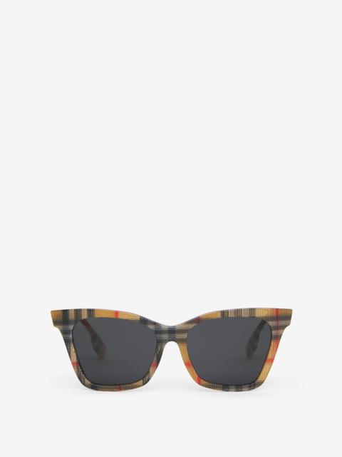 Burberry Vintage Check Bio-acetate Square Frame Sunglasses