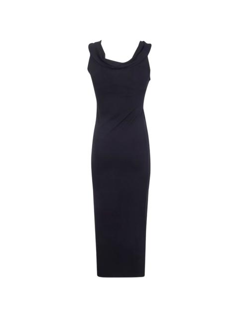 EMPORIO ARMANI twisted sleeveless dress
