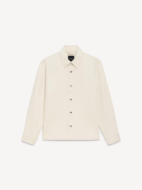 Theory Snap Overshirt in Tinted Denim