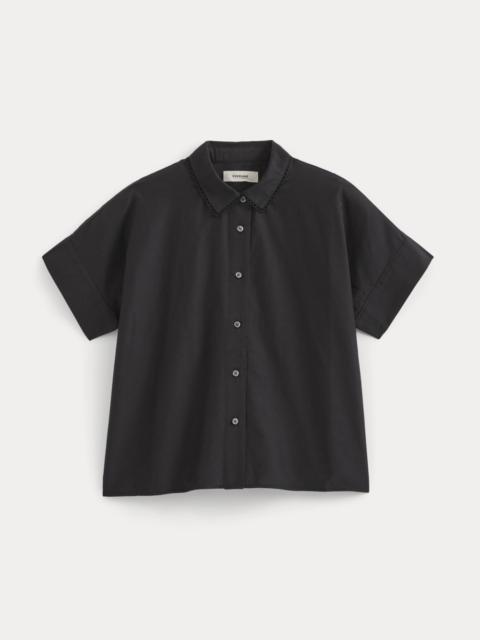 EVERLANE SCALLOPED-COLLAR SQUARE SHIRT