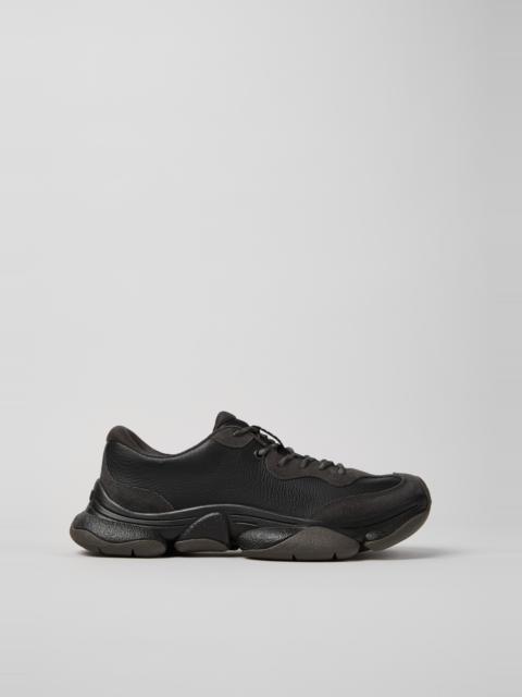 CAMPERLAB Black and Gray Leather and Nubuck Sneakers for Men.
