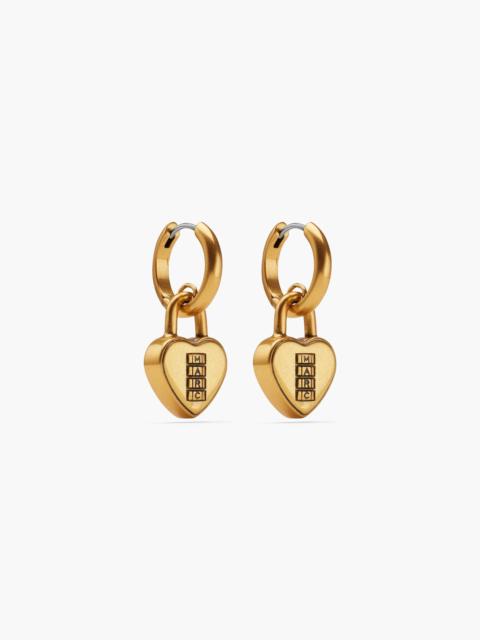 Marc Jacobs HEART PADLOCK EARRINGS