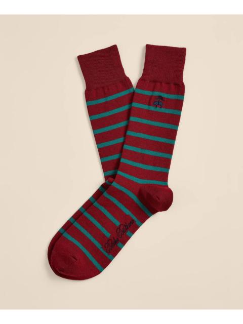 Brooks Brothers Cotton-Blend Mariner Stripe Socks