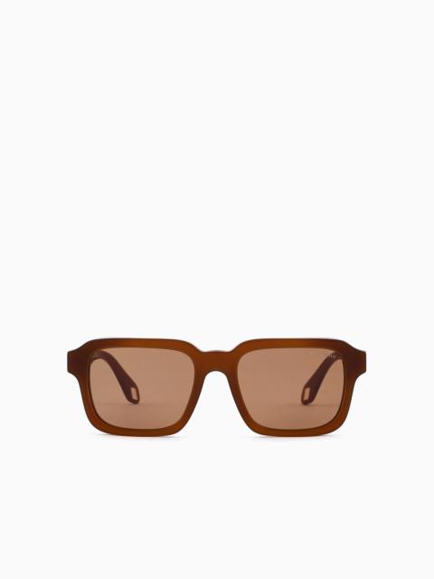 GIORGIO ARMANI Men’s rectangular sunglasses