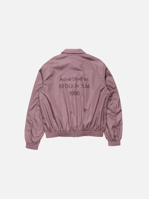 Acne Studios Lightweight jacket with logo - Lilac