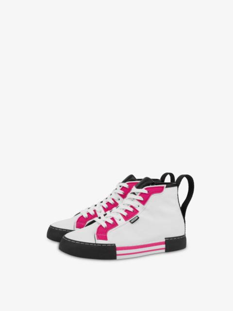 Moschino NYLON HIGH-TOP SNEAKERS
