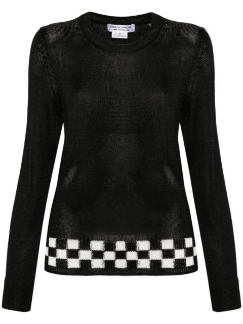 Comme des Garçons Comme des Garçons check-detail jumper