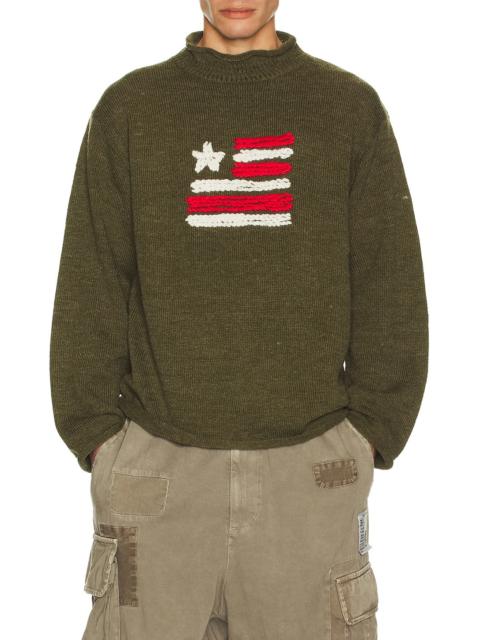 RICE NINE TEN Knitted Roll Neck Sweater