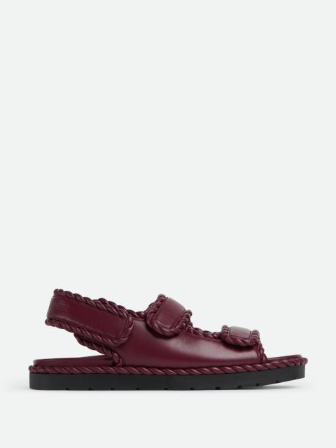 サンダル・ミュール BOTTEGA VENETA JACK RAFIA FLAT SANDALS Bottega Veneta Jack Striped Raffia Sandals | Saks Fifth Avenue