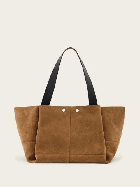 ALLSAINTS ROSALIE LARGE SUEDE TOTE BAG