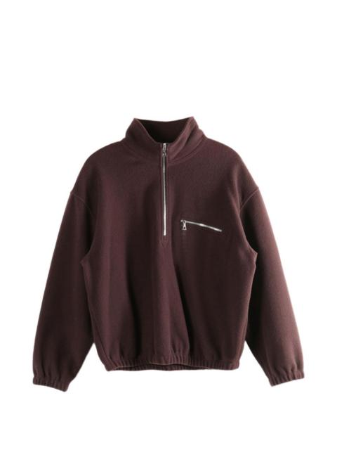 RIER half-zip fleece sweatshirt