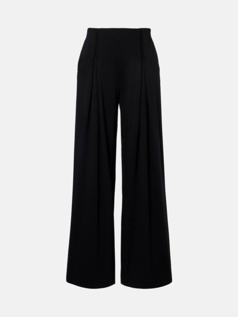 Max Mara Cocco virgin wool jersey wide-leg pants