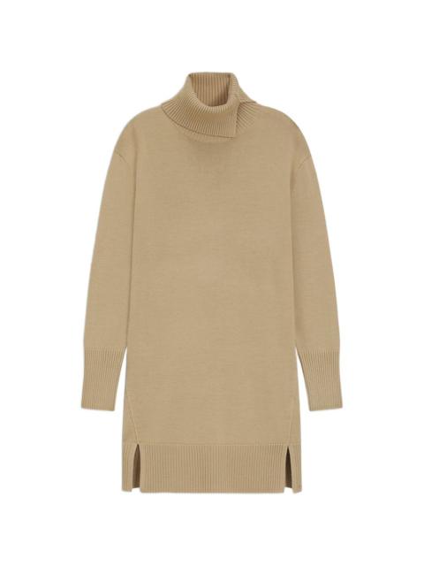 BOSS roll-neck mini dress