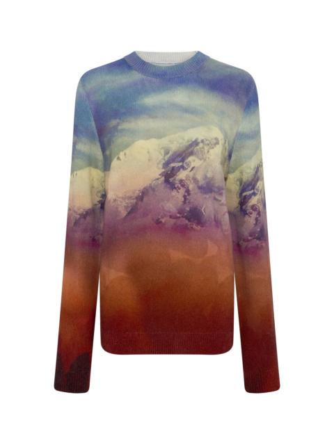 GABRIELA HEARST Sael Knit Crewneck Sweater in Mountain Cashmere