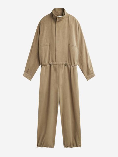 The Frankie Shop Marvin Linen Jumpsuit - Camel