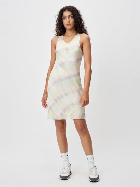 John Elliott RECONSTRUCTED TIE DYE MINI SLIP DRESS