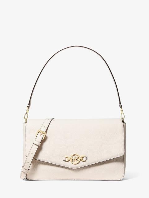 MICHAEL KORS Kacey Large Pebbled Leather Convertible Shoulder Bag