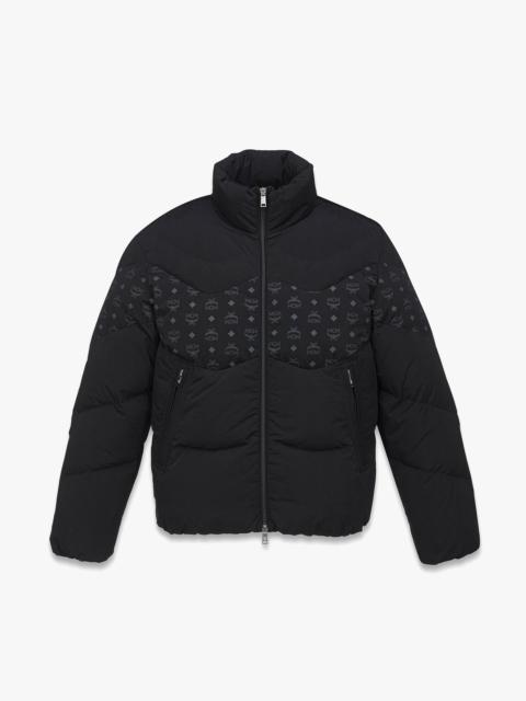 MCM Monogram Print Puffer Jacket in Nylon