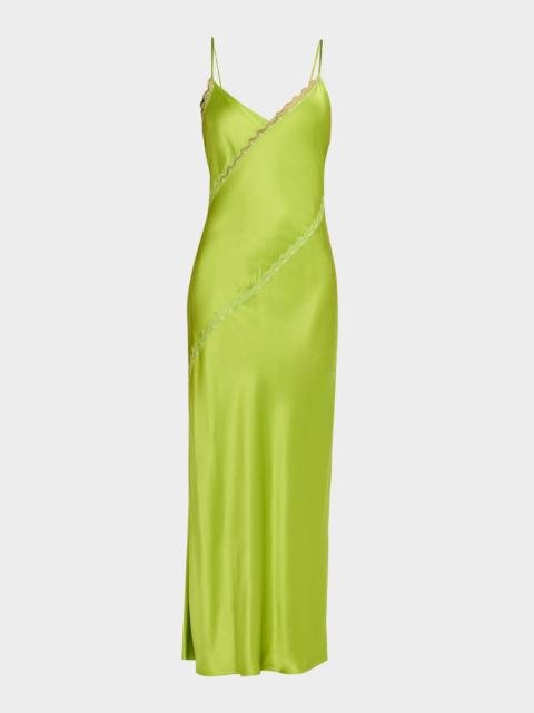 SABLYN Cece Lace Inset Satin Maxi Dress
