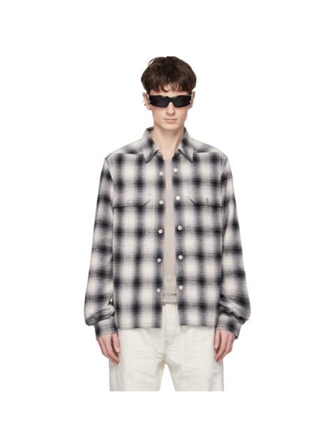 Rick Owens DRKSHDW Gray Temple Cropped Outershirt