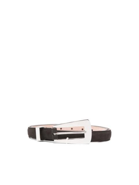KHAITE Lucca suede belt