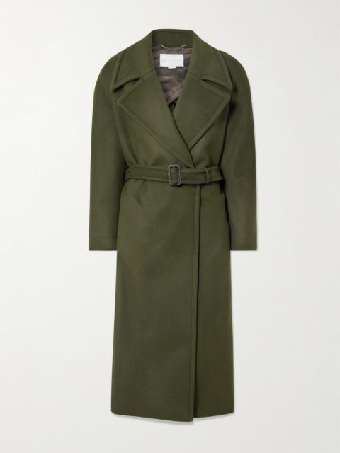 Stella McCartney Belted Double-breasted Wool Coat