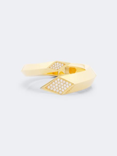 VERSACE Blade crystal-embellished cuff bracelet